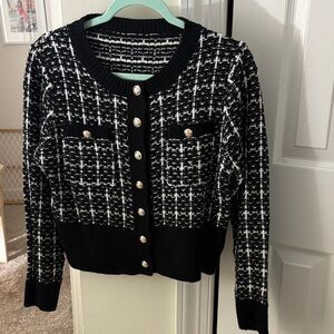 Black and White Women's Sweater